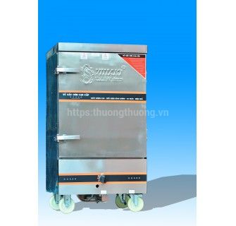 Tủ nấu cơm 10 khay gas điện kết hợp