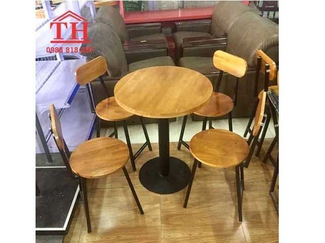 Mẫu bàn ghế gỗ nhà hàng giá rẻ